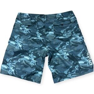 Aftco Tactical Fishing Shorts Blue Camo 40